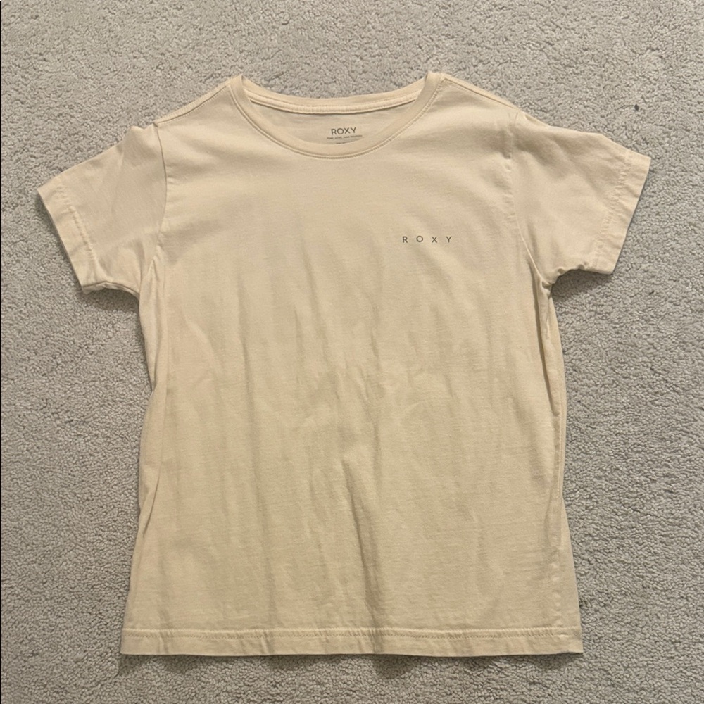 Roxy Beige Short Sleeve Tee
